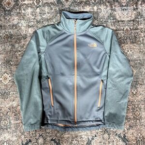 The North Face Jacket Women's S Green Lined Full-Zip Colorblock Outdoor Hiking